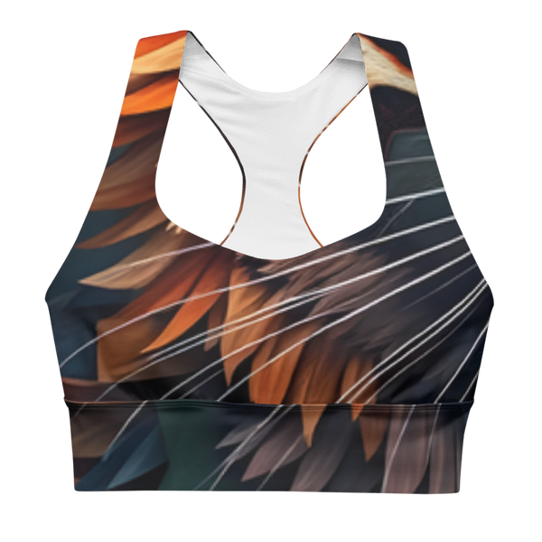 "Cat Lovers" Collection - Recycled Longline Sports Bra