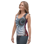 "Fractal Seashell" Collection - Yoga Long Tank Top