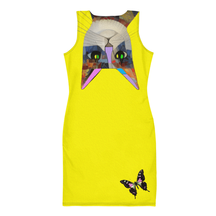 "Cat Lovers" Collection - Designer Cat Face Mini Dress ZKoriginal