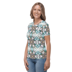 "Whirling Petals" Collection - Designer Women's T-shirt ZKoriginal