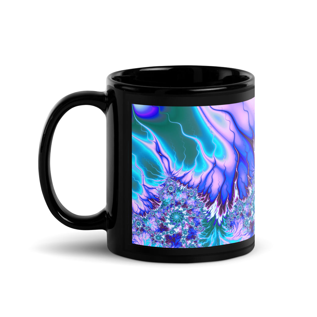 "Flames of Color" Collection - Black Glossy Mug ZKoriginal