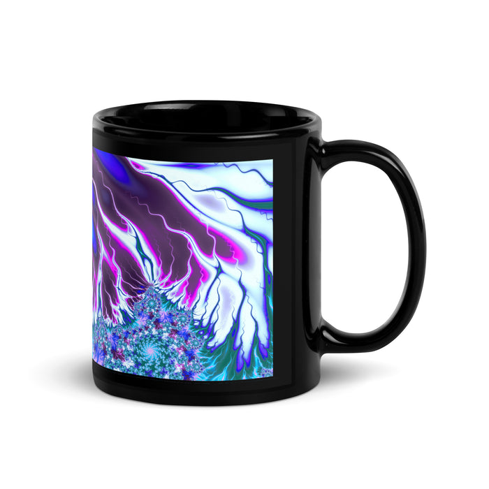 "Flames of Color" Collection - Black Glossy Mug ZKoriginal