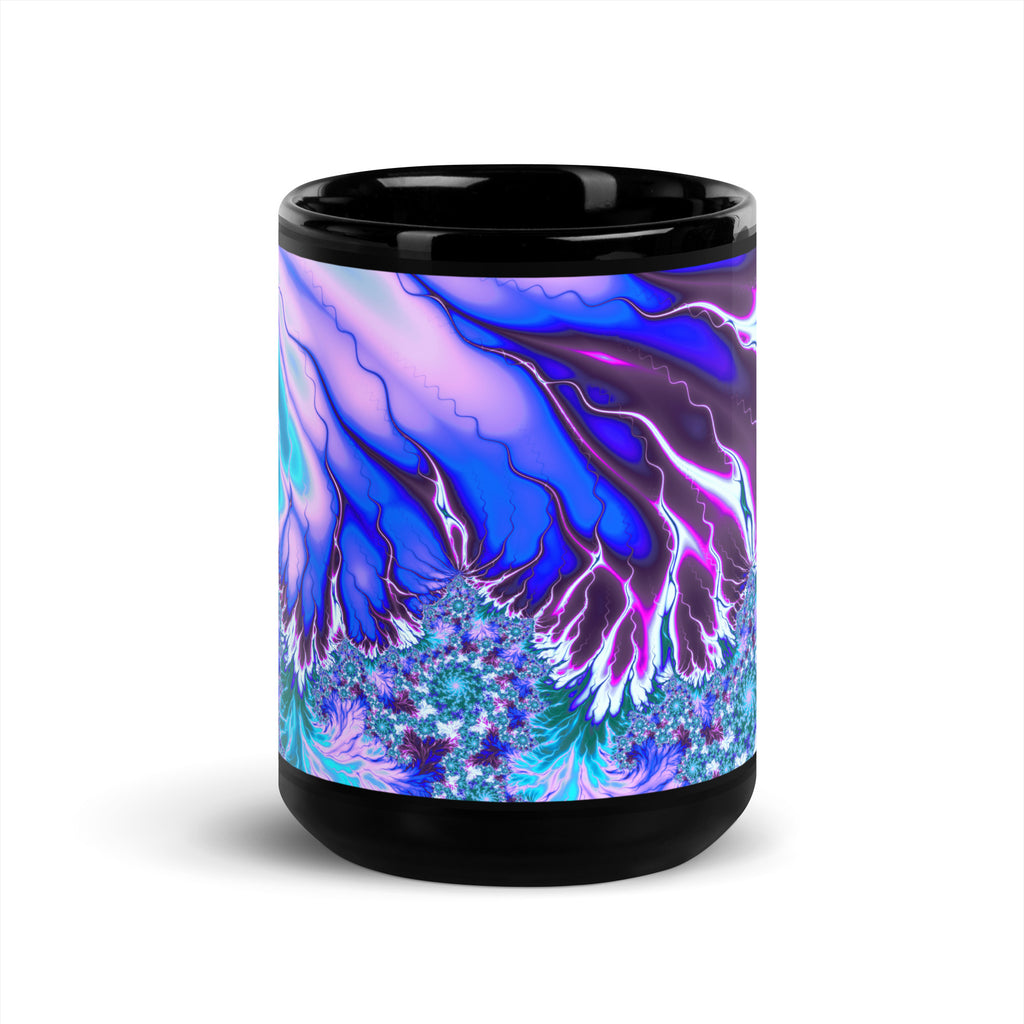 "Flames of Color" Collection - Black Glossy Mug ZKoriginal