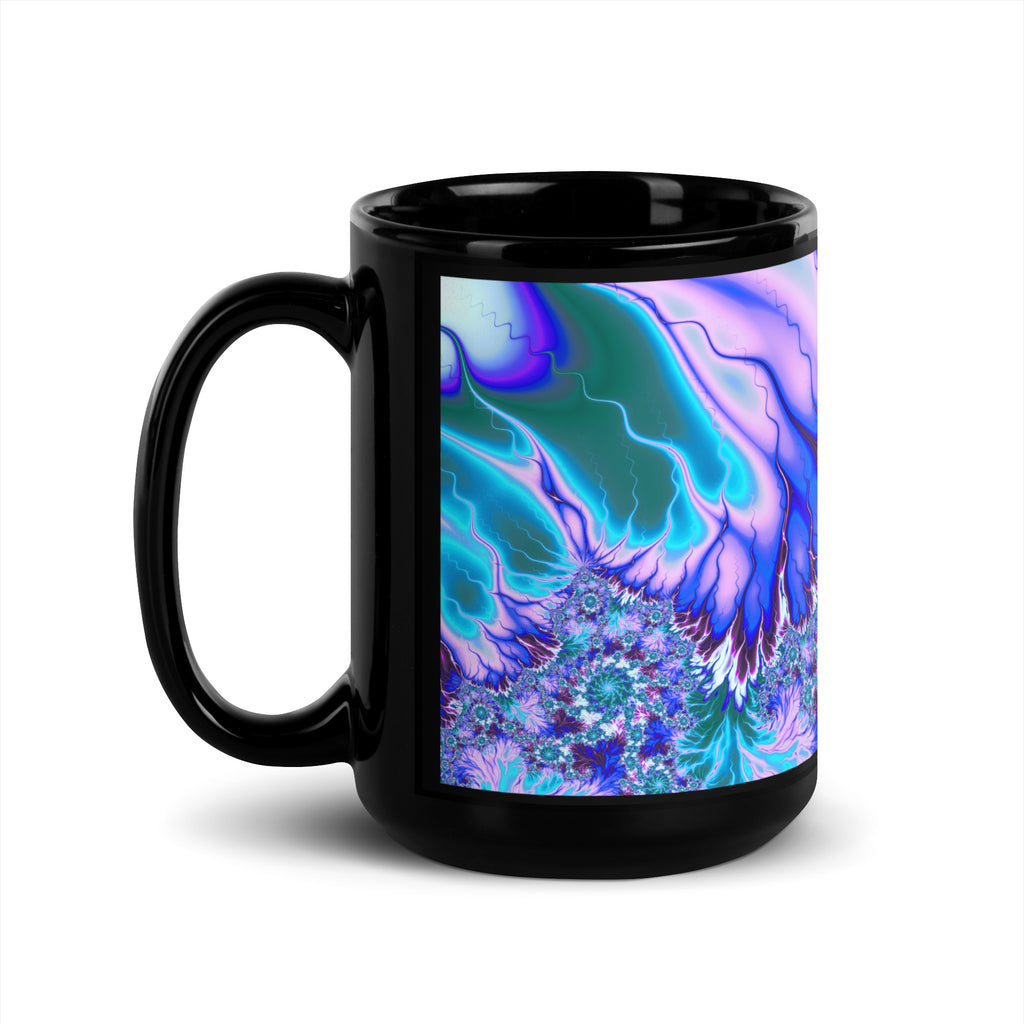 "Flames of Color" Collection - Black Glossy Mug ZKoriginal