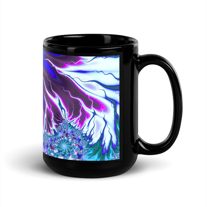 "Flames of Color" Collection - Black Glossy Mug ZKoriginal