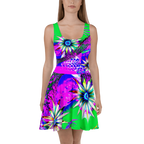 "Electric Bloom" Collection - Skater Dress