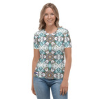 "Whirling Petals" Collection - Designer Women's T-shirt ZKoriginal