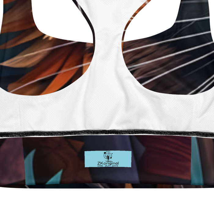 "Cat Lovers" Collection - Recycled Longline Sports Bra
