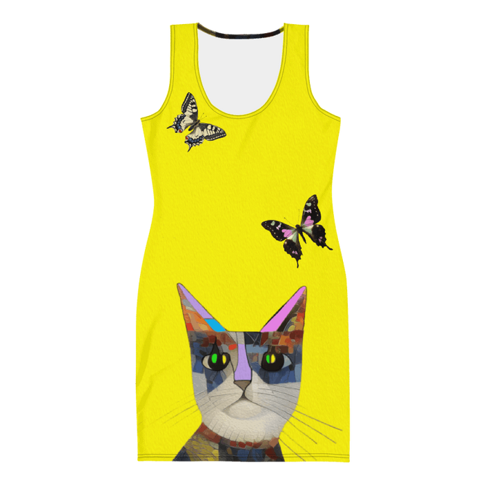 "Cat Lovers" Collection - Designer Cat Face Mini Dress ZKoriginal