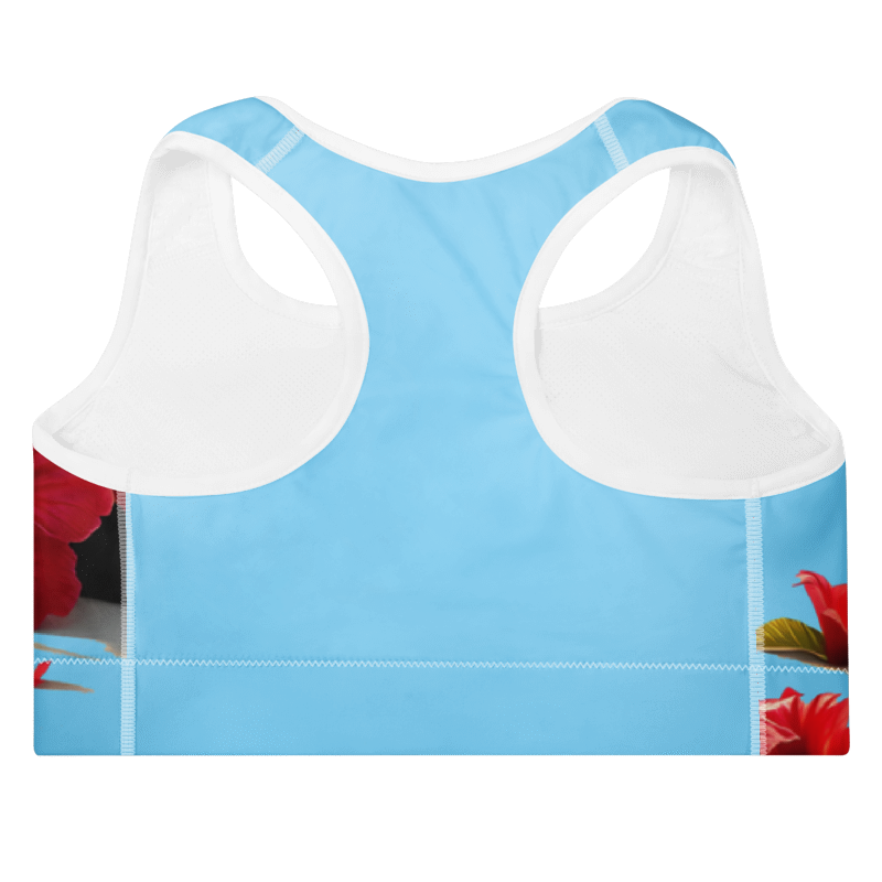 "Majestic Flamingo" Collection - Padded Sports Bra