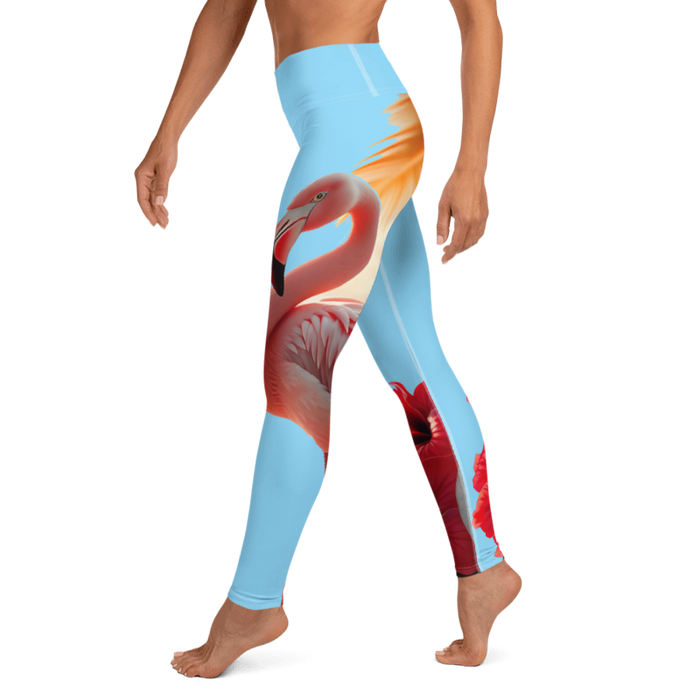 "Majestic Flamingo" Collection - Designer Yoga Leggings