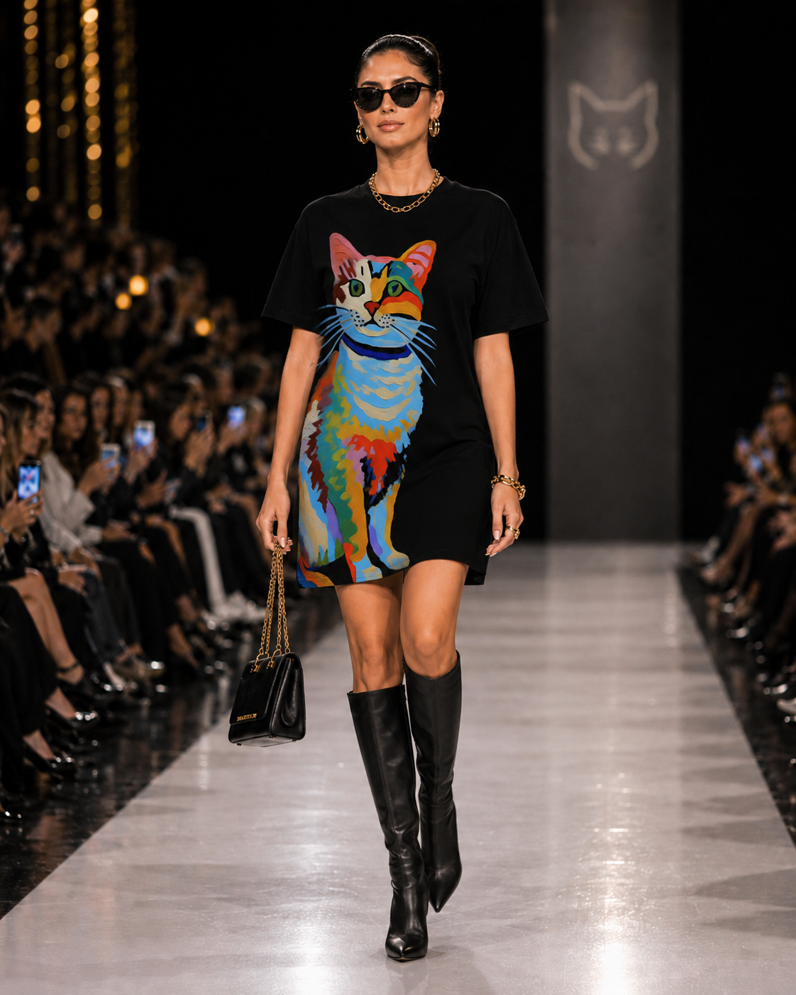 "Cat Lovers" Collection - T-Shirt Dress
