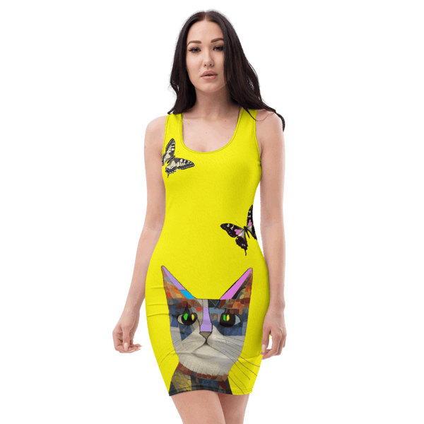 "Cat Lovers" Collection - Designer Cat Face Mini Dress ZKoriginal