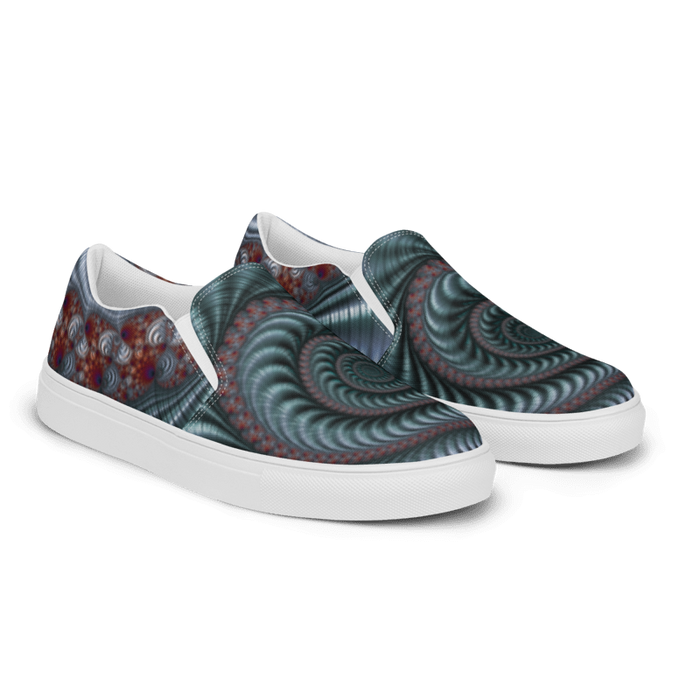 "Fractal Seashell" Collection - Women’s Slip-on Canvas Shoes