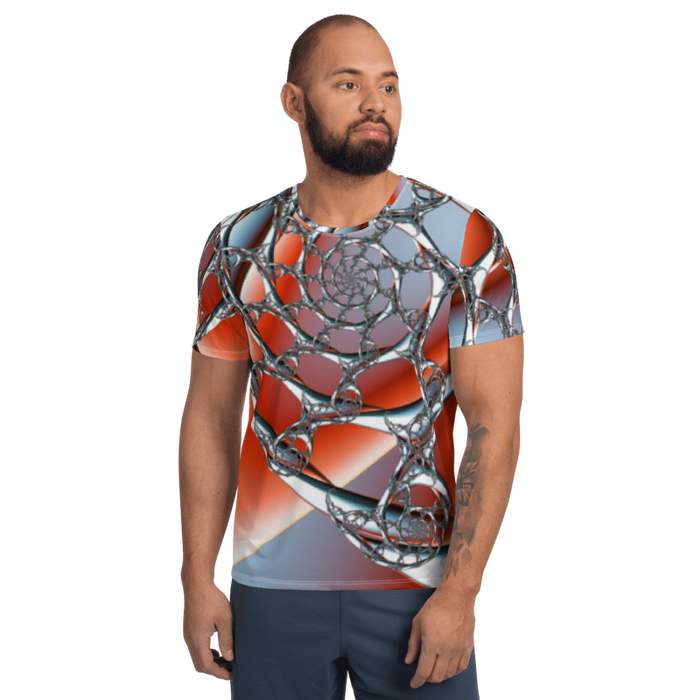 "Celestial Silk Threads" Collection - Designer Men's Athletic T-shirt ZKoriginal
