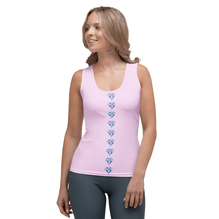 "Sparkling Love Diamond Affair" Collection -  Long Tank Top