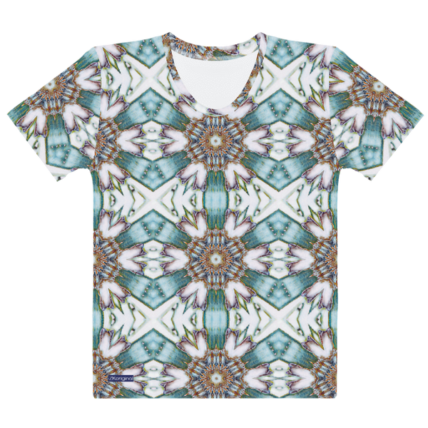 "Whirling Petals" Collection - Designer Women's T-shirt ZKoriginal