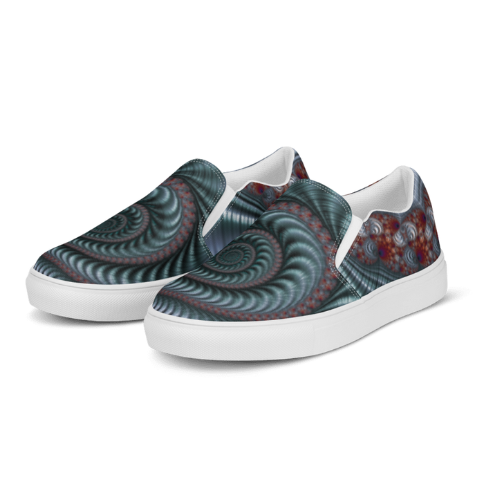 "Fractal Seashell" Collection - Women’s Slip-on Canvas Shoes