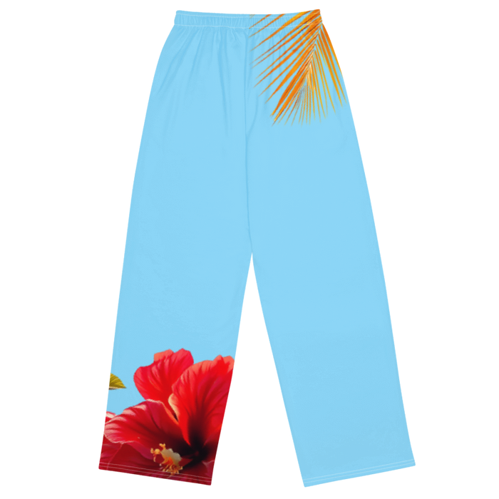 "Majestic Flamingo" Collection - Designer Unisex Wide Leg Pants