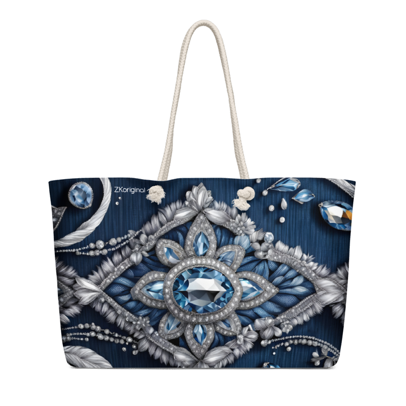 "Denim and Diamonds" Collection - Oversized Weekender Bag