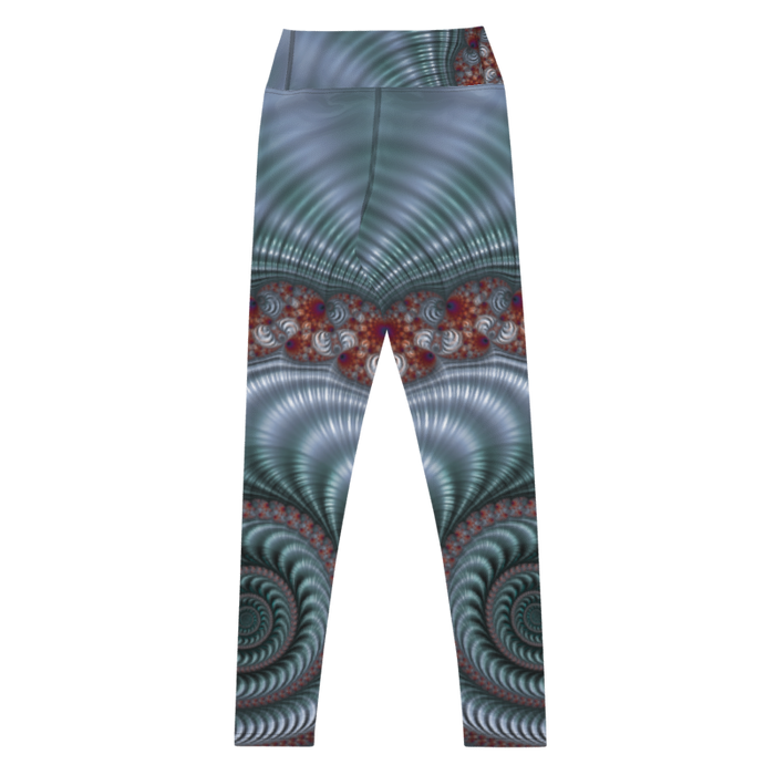 "Fractal Seashell" Collection - Long Yoga Leggings