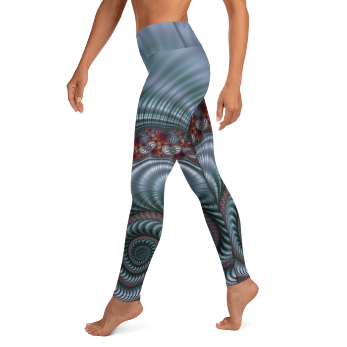 "Fractal Seashell" Collection - Designer Yoga Leggings