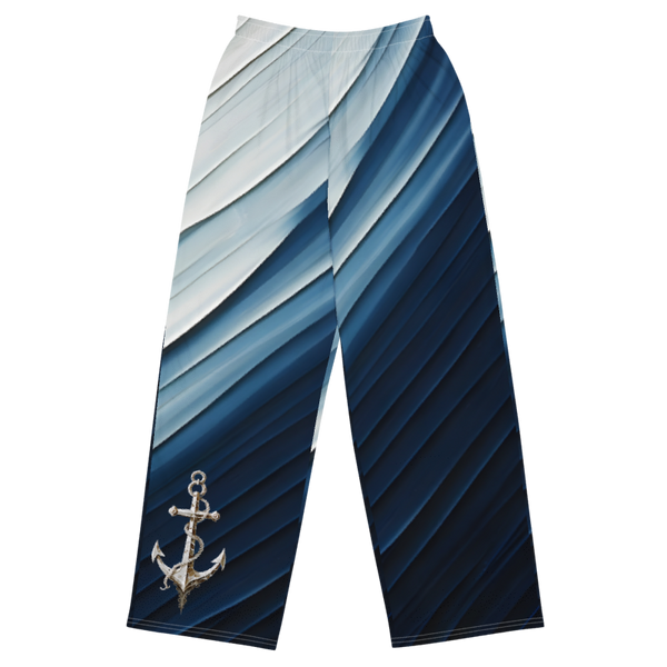 "Coastal Chic" Collection - Designer Unisex Wide Leg Pants