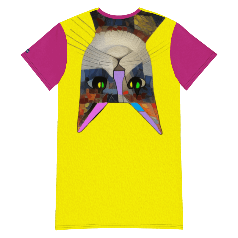 "Cat Lovers" Collection - Cat Face T-shirt Designer Dress ZKoriginal