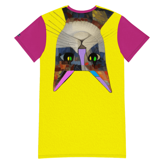 "Cat Lovers" Collection - Cat Face T-shirt Designer Dress ZKoriginal