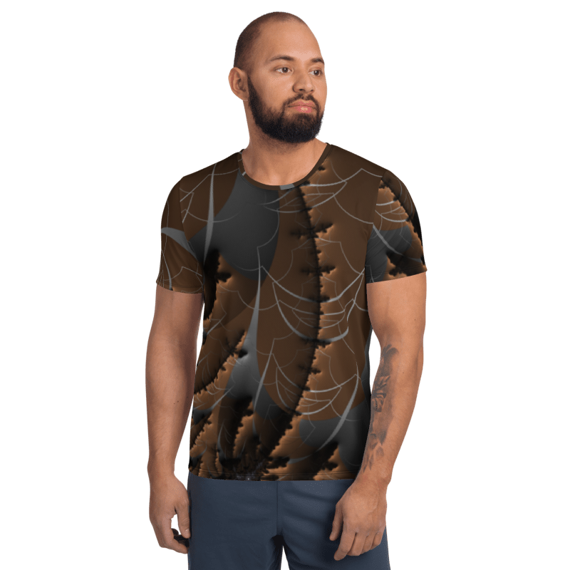 "Earthly Waves" Collection - Men's Athletic T-shirt ZKoriginal