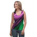 "Aurora Whispers Arctic Chic" Collection - Designer Long Tank Top ZKoriginal