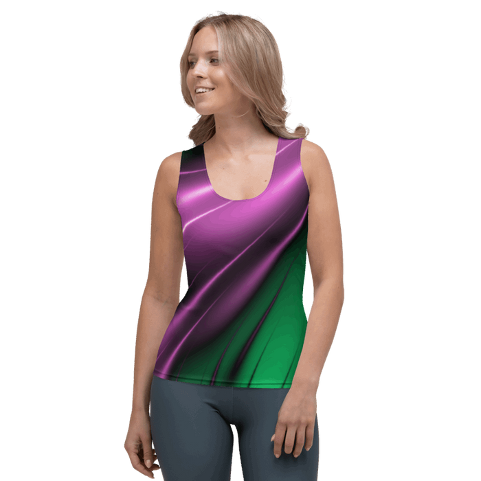 "Aurora Whispers Arctic Chic" Collection - Designer Long Tank Top ZKoriginal