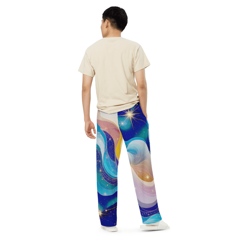 "Coral Tides" Collection - Designer Unisex Wide Leg Pants