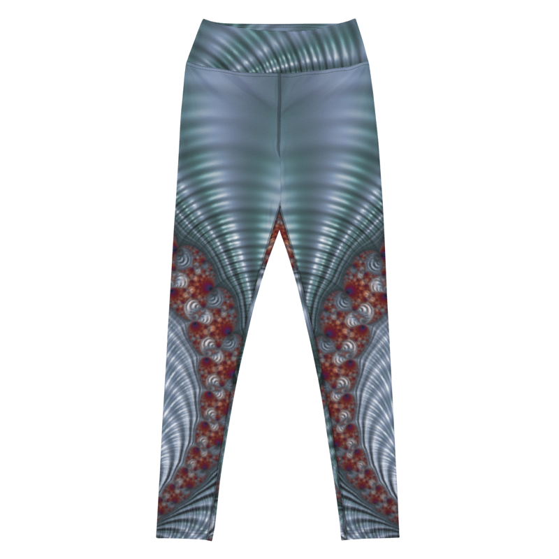 Fractal Seashell – Designer Women's Yoga Leggings | ZKoriginal