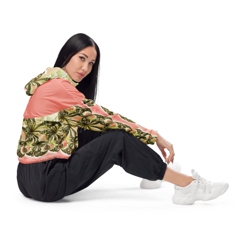 "Wild Lily" Collection - Women’s Cropped Windbreaker