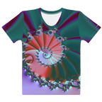 "Spiral Wave Radiant Twist" Collection - Designer Women's T-shirt ZKoriginal