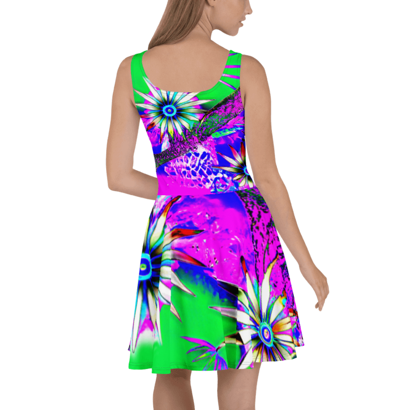 "Electric Bloom" Collection - Skater Dress