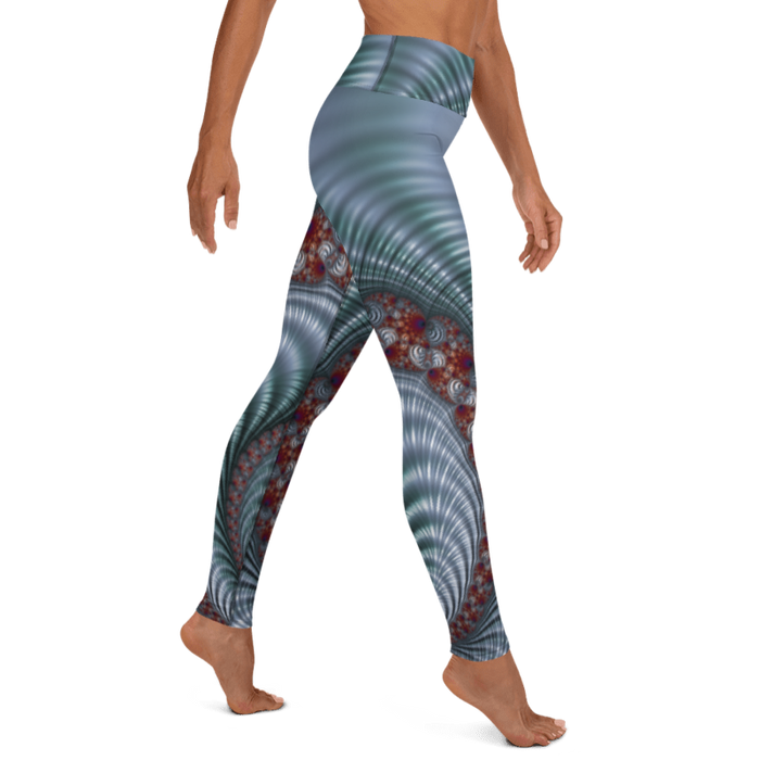 "Fractal Seashell" Collection - Designer Yoga Leggings