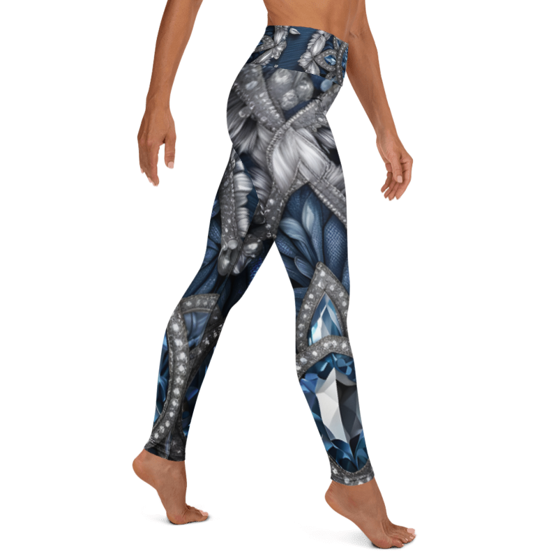 "Denim and Diamonds" Collection - Designer Yoga Leggings