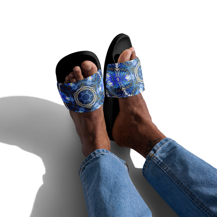 "Whirling Petals" Collection - Designer Men’s slides ZKoriginal