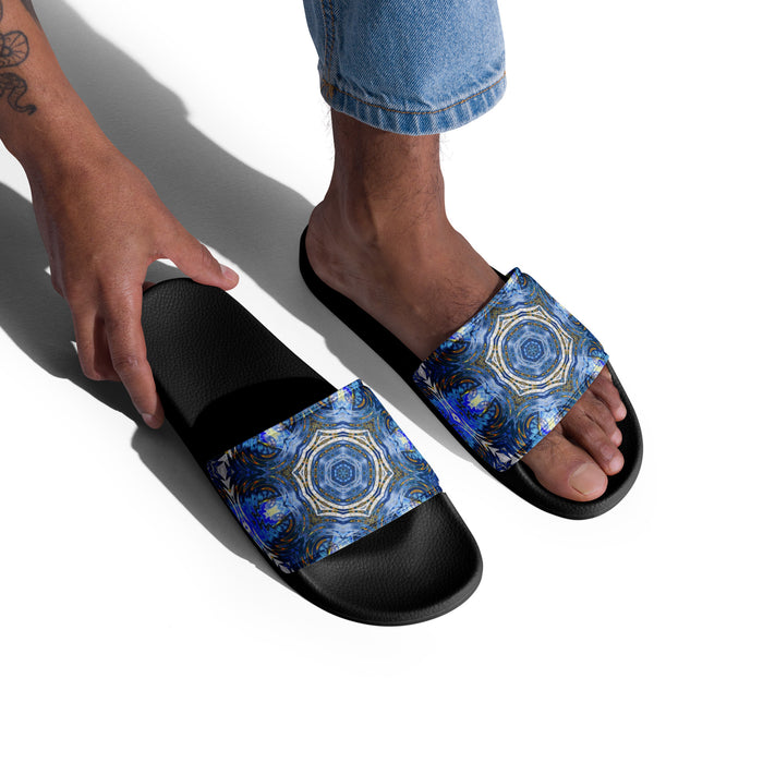 "Whirling Petals" Collection - Designer Men’s slides ZKoriginal