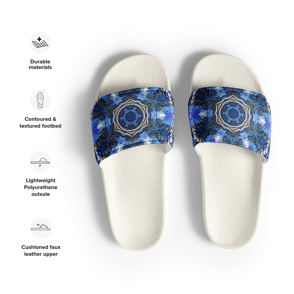 "Whirling Petals" Collection - Designer Men’s slides ZKoriginal