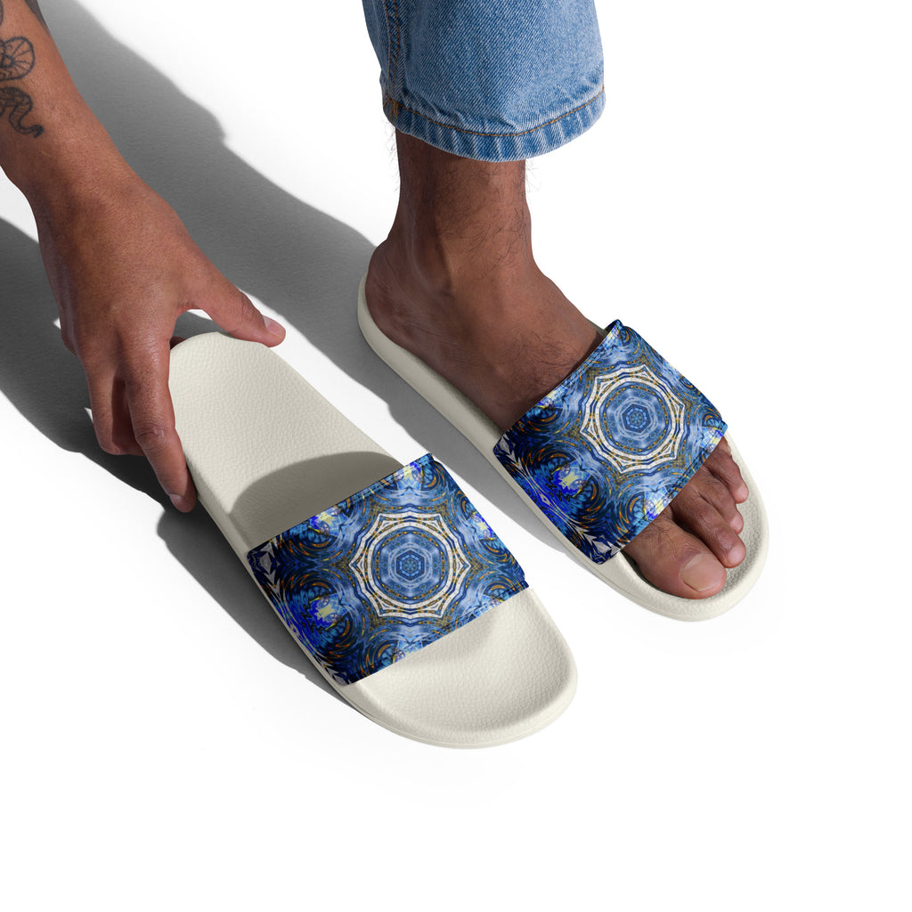"Whirling Petals" Collection - Designer Men’s slides ZKoriginal