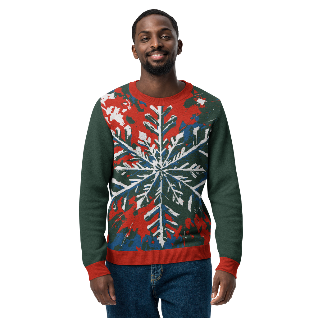 "Winter’s Radiance" Collection - Knitted Crew Neck Sweater