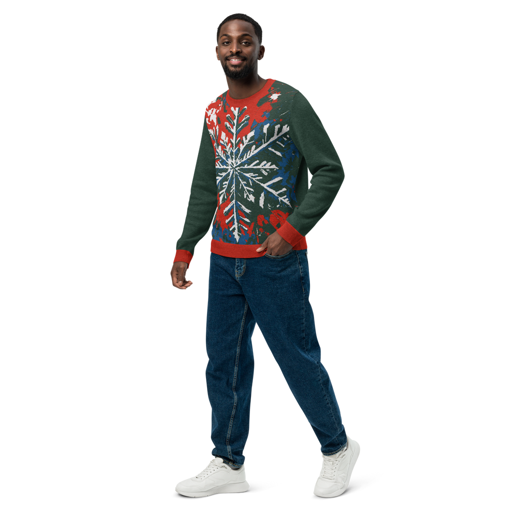 "Winter’s Radiance" Collection - Knitted Crew Neck Sweater