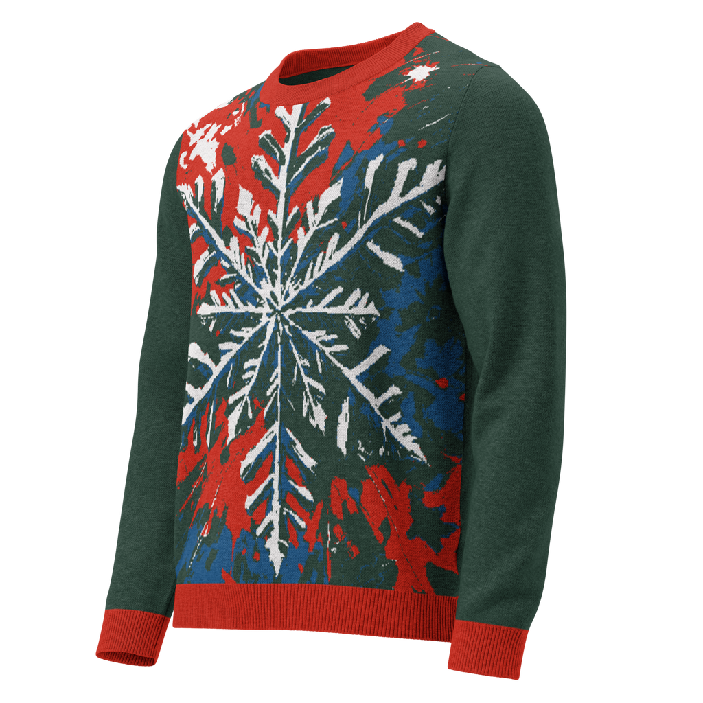 "Winter’s Radiance" Collection - Knitted Crew Neck Sweater