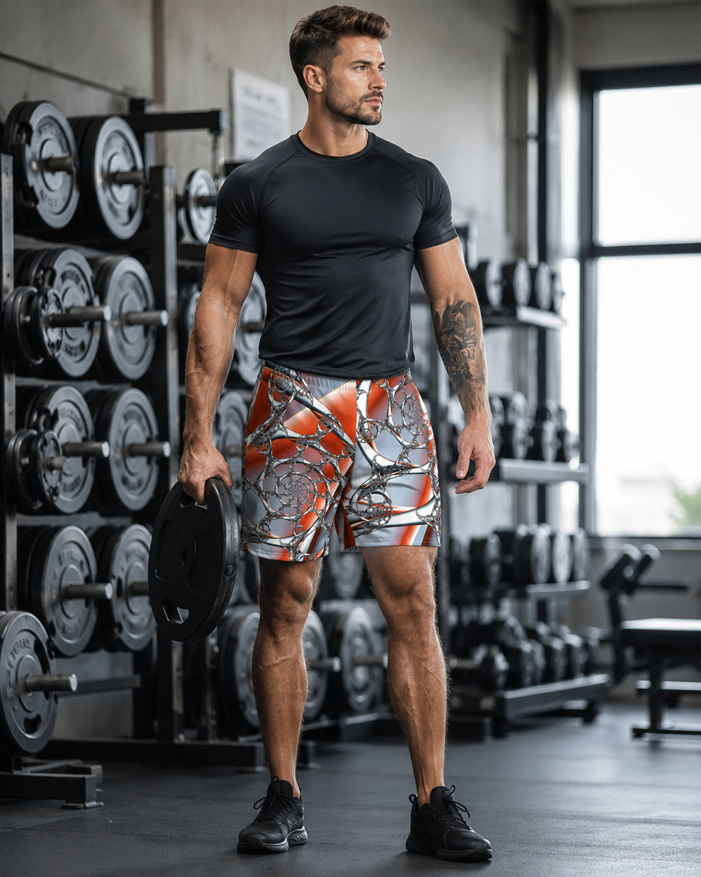 "Celestial Silk Threads" Collection - Men's Recycled Athletic Shorts