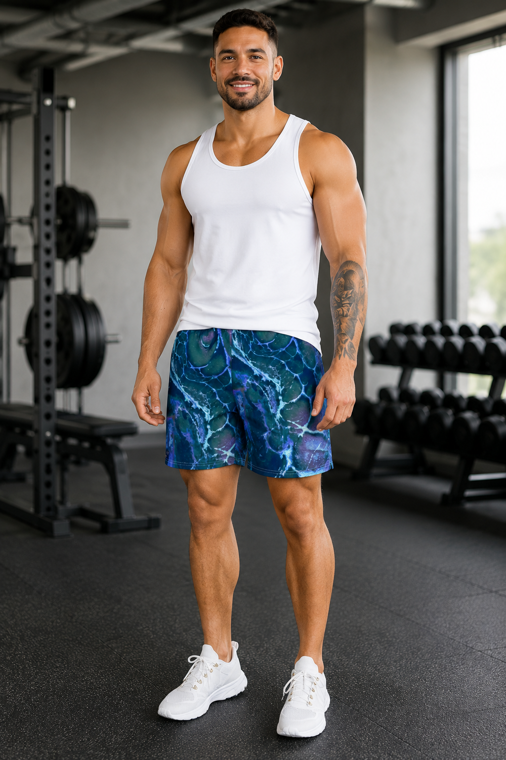 "Mystical Sensation" Collection - Men's Recycled Athletic Shorts