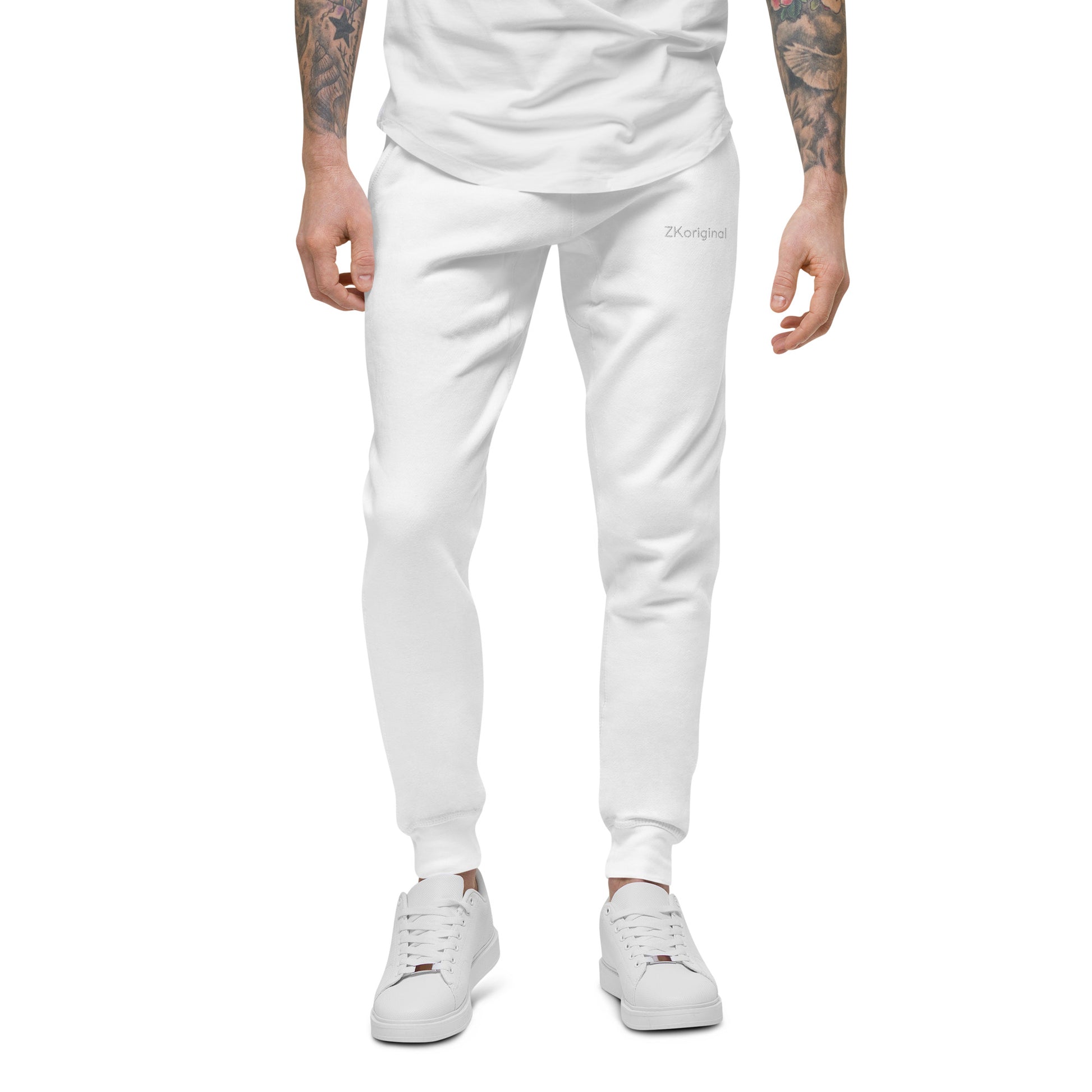 "Angel White" Collection - Unisex Fleece Sweatpants Unisex ZKoriginal