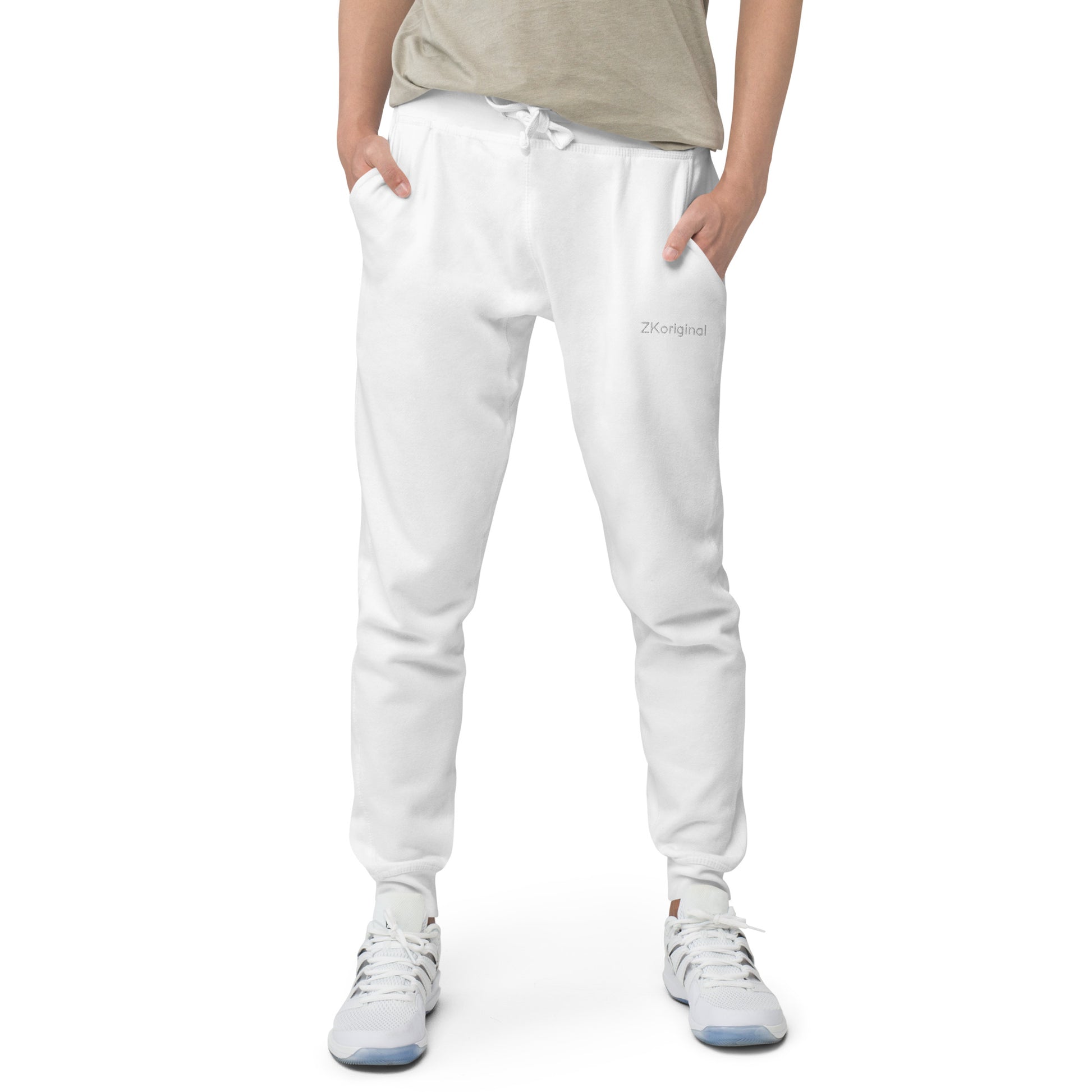 "Angel White" Collection - Unisex Fleece Sweatpants Unisex ZKoriginal